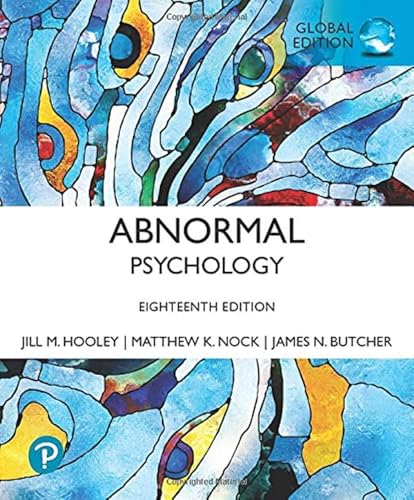 ABNORMAL PSYCHOLOGY GLOBAL EDITION (Humanities and social sciences)