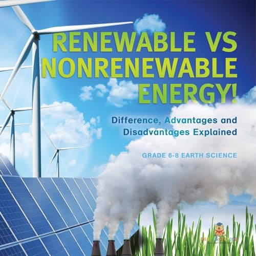 Renewable vs Nonrenewable Energy! Difference, Advantages and Disadvantages Explained Grade 6-8 Earth Science von Baby Professor