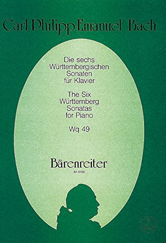 Die sechs Württembergischen Sonaten, Wq 49. Spielpartitur