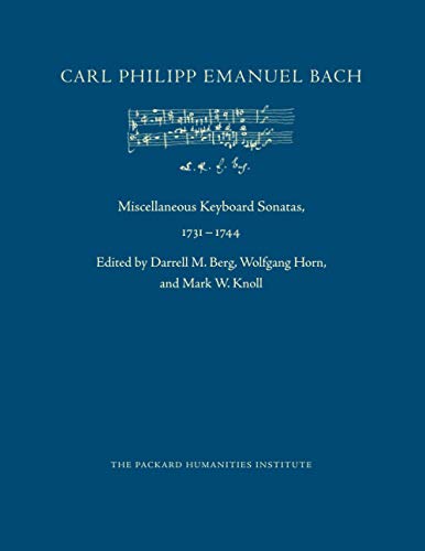 Miscellaneous Keyboard Sonatas, 1731–1744 Miscellaneous Keyboard Sonatas, 1731–1744