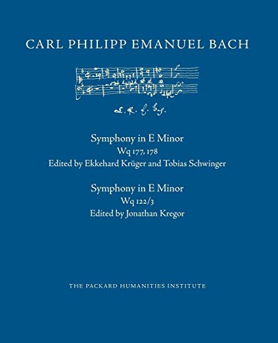 Symphony in E Minor, Wq 177-178 (CPEB:CW Offprints)
