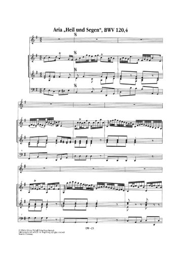 Vier Sopran-Arien für Sopran und Orgel (Bassinstrument ad lib.)