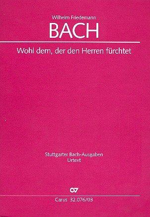 Wohl dem, der den Herren fürchtet FK76 : für Soli, gem Chor, 2 Violinen, Viola und Bc Klavierauszug