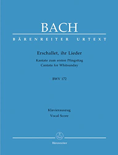 Erschallet, ihr Lieder BWV 172 (Kantate zum ersten Pfingsttag / Cantata for Whitsunday) --- Chant et Piano