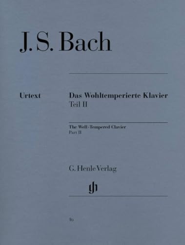 Das Wohltemperierte Klavier Teil II BWV 870-893: Das Wohltemperierte Klavier Teil II. Instrumentation: Piano solo (G. Henle Urtext-Ausgabe) von G. Henle Verlag