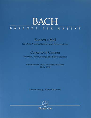 Concerto Hautbois/Violon do mineur d'après BWV 1060 --- Hautbois/Violon/Piano
