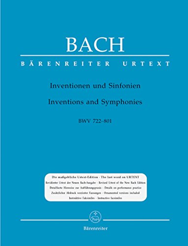Inventions à 2 et 3 voix BWV 772-801 --- Piano