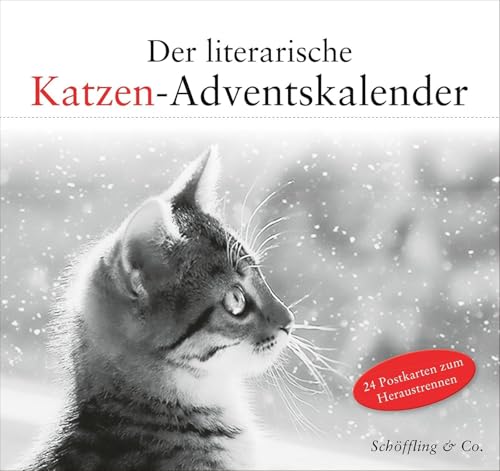 Der literarische Katzen-Adventskalender: Zweifarbiger Tischkalender zum Aufstellen. Mit 24 perforierten Postkarten zum Heraustrennen: Zweifarbiger ... Postkarten zum Heraustrennen - Spiralbindung