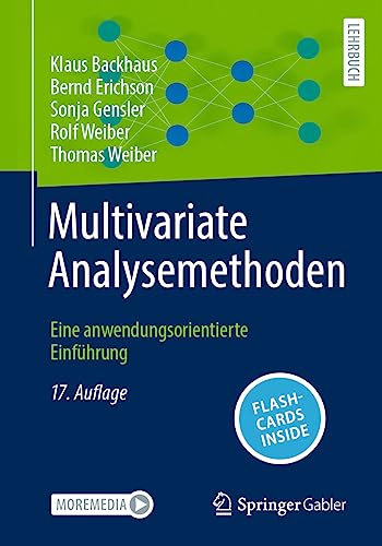 Multivariate Analysemethoden: Eine anwendungsorientierte Einführung von Springer Gabler