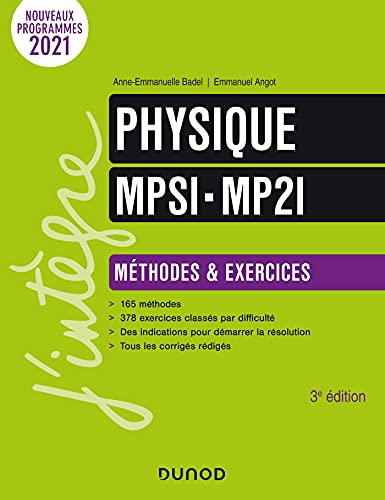 Physique Méthodes et Exercices MPSI-MP2I - 3e éd.: Méthodes & Exercices