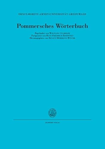 Pommersches Wörterbuch: Pommersches Wörterbuch, Bd. 1 : 12. Lieferung (Kaffeebohn bis Klünner): Bd I/Lfg 12 (Matthias Vollmer; Renate Herrmann-Winter: Pommersches Wörterbuch)