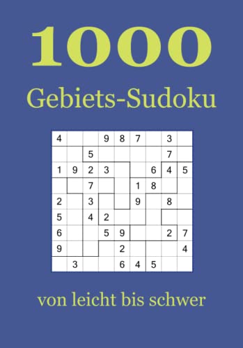 1000 Gebiets-Sudoku von leicht bis schwer von udv