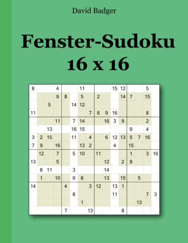 Fenster-Sudoku 16 x 16
