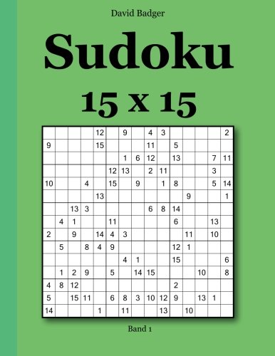 Sudoku 15x15: Band 1 Sudoku 15x15: Band 1 von udv