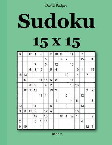 Sudoku 15x15: Band 2 von udv