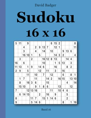 Sudoku 16 x 16 Band 16