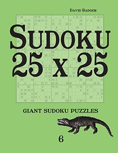 Sudoku 25 x 25: giant sudoku puzzles 6 von Udv