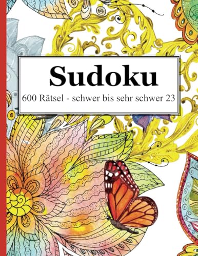 Sudoku - 600 Rätsel schwer bis sehr schwer 23
