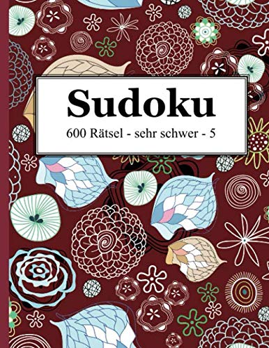 Sudoku - 600 Rätsel sehr schwer 5 von udv