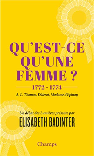 Qu'est-ce qu'une femme ?: 1772-1774