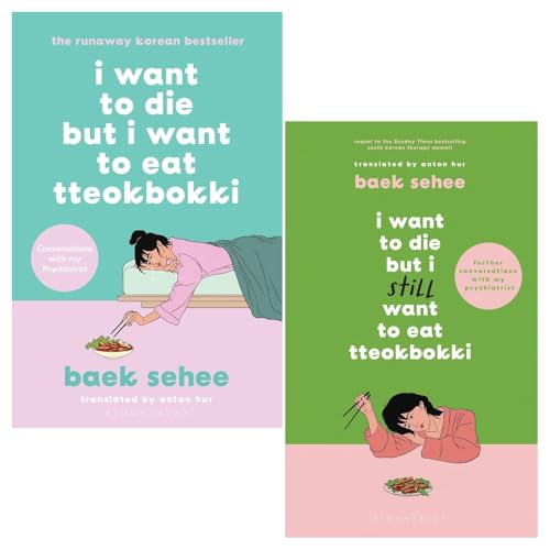 Baek Sehee 2 Books Collection Set (I Want to Die but I Want to Eat Tteokbokki & I Want to Die but I Still Want to Eat Tteokbokki [Hardcover])