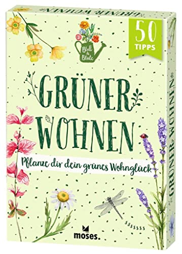 moses. Blatt & Blüte Grüner Wohnen – Pflanze dir dein grünes Wohnglück | 50 Karten mit Tipps rund um passende Pflanzen für Wohnzimmer, Schlafzimmer oder Küche | Garten-Basics für drinnen und draußen moses. Blatt & Blüte Grüner Wohnen – Pflanze dir dein grünes Wohnglück | 50 Karten mit Tipps rund um passende Pflanzen für Wohnzimmer, Schlafzimmer oder Küche | Garten-Basics für drinnen und draußen