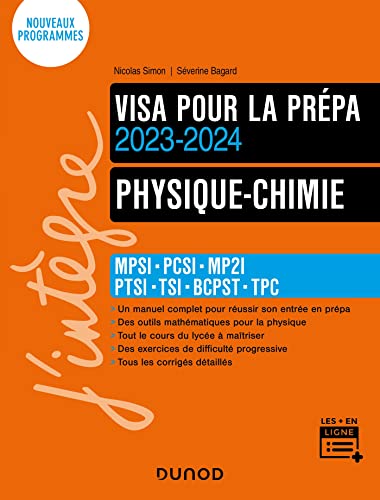 Physique-Chimie - Visa pour la prépa 2023-2024: MPSI-PCSI-MP2I-PTSI-TSI-BCPST (2023-2024) von DUNOD