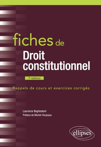 Fiches de droit constitutionnel: À jour au 1er avril 2022 von ELLIPSES