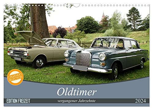 Oldtimer vergangenger Jahrzehnte (Wandkalender 2024 DIN A3 quer), CALVENDO Monatskalender