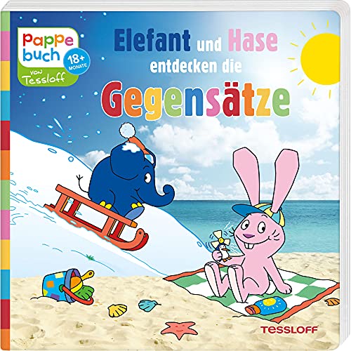 Elefant und Hase entdecken die Gegensätze.: Elefantastischer Lesespaß zum Staunen, Entdecken und Mitmachen (Bilderbuch ab 18 Monate)