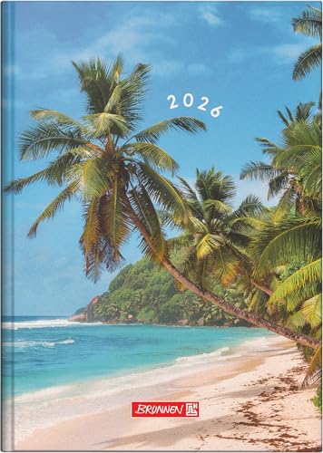 BRUNNEN Buchkalender Mod. 795 2026 „Beach“ | A5, Papier von BRUNNEN