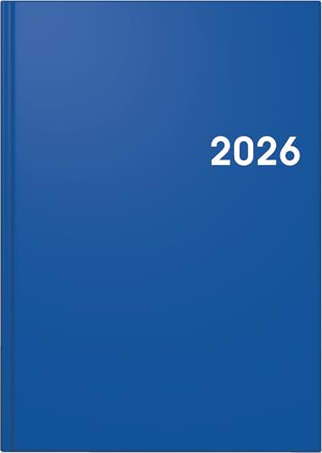 BRUNNEN Buchkalender Mod. 795 2026 | A5, Kunststoff, blau von BRUNNEN