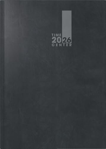 BRUNNEN Buchkalender TimeCenter Mod. 725 2026 | A5, Kunststoff, schwarz von BRUNNEN