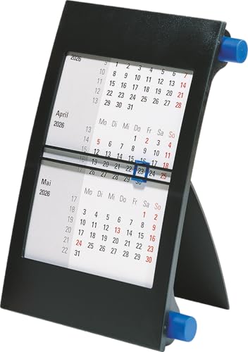 rido/idé 3-Monats-Tischkalender 2026 | 90×120 mm, blau/schwarz rido/idé 3-Monats-Tischkalender 2026 | 90×120 mm, blau/schwarz von rido/idé