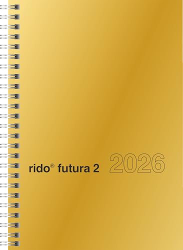 rido/idé Buchkalender Mod. futura 2 2026 | A5, Karton, goldfarben rido/idé Buchkalender Mod. futura 2 2026 | A5, Karton, goldfarben von rido/idé