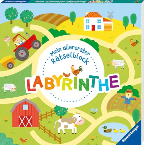 Ravensburger Mein allererster Rätselblock - Labyrinthe - Rätselblock für Kinder ab 3 Jahren von Ravensburger