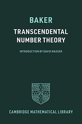 Transcendental Number Theory (Cambridge Mathematical Library) von Cambridge University Press