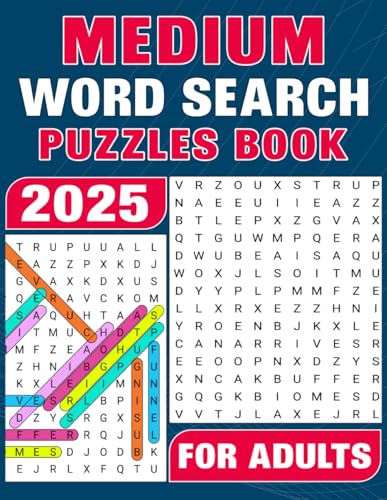 2025 Medium Word Search Puzzles Book For Adults von Independently published
