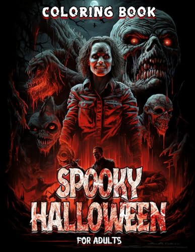 Spooky Halloween Coloring Book for Boys and Girls: Immerse Yourself in 50 Nightmare-Inspired Designs, Perfect for Creative Relaxation and Stress-Free Fun For Adults Easy