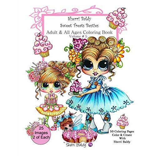 Sherri Baldy My-Besties Sweet Treats Adult coloring book
