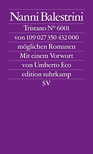 Tristano: Vorwort: Eco, Umberto. Originalausgabe (edition suhrkamp)