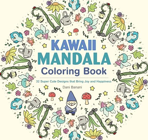 Kawaii Mandala Coloring Book: 32 Super Cute Designs That Bring Joy and Happiness von Design Originals