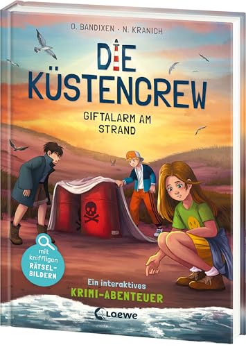 Die Küstencrew (Band 5) - Giftalarm am Strand: Detektivabenteuer für kleine Spürnasen - Spannender Mitmach-Krimi für Kinder ab 9 Jahren - Mit kniffligen Rätselbildern von Loewe