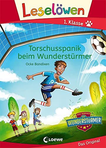 Leselöwen 1. Klasse - Torschusspanik beim Wunderstürmer: Mit Leselernschrift ABeZeh - Fußballgeschichte - Erstlesebuch für Kinder ab 6 Jahren Leselöwen 1. Klasse - Torschusspanik beim Wunderstürmer: Mit Leselernschrift ABeZeh - Fußballgeschichte - Erstlesebuch für Kinder ab 6 Jahren