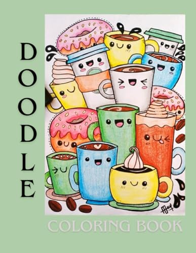 Doodle Coloring Book : A Variety of Themed Coloring Pages for Kids and Teens von Independently published
