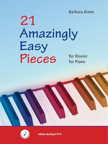 21 Amazingly Easy Pieces for Piano/ für Klavier (EB 8774) von Edition Breitkopf