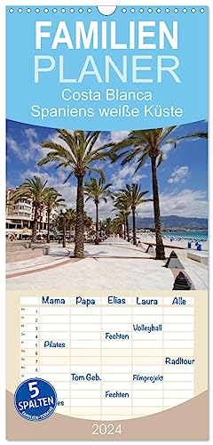 Familienplaner 2024 - Costa Blanca - Spaniens weiße Küste mit 5 Spalten (Wandkalender, 21 cm x 45 cm) CALVENDO