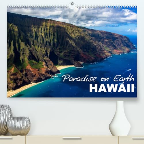Paradise on Earth HAWAII (hochwertiger Premium Wandkalender 2024 DIN A2 quer), Kunstdruck in Hochglanz