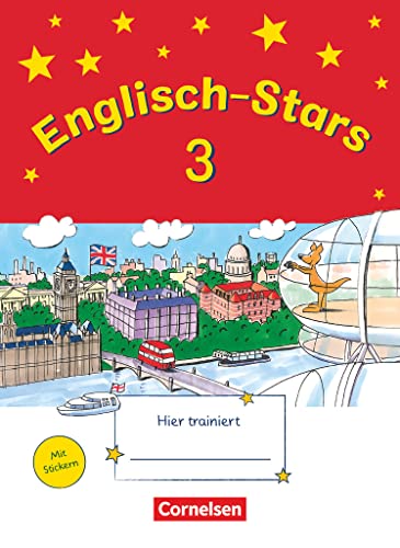 Englisch-Stars - 3. Schuljahr - Übungsheft mit Lösungsheft: Übungsheft - Mit Lösungen (Englisch-Stars: Allgemeine Ausgabe) von Oldenbourg Schulbuchverl.