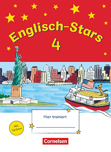 Englisch-Stars 4. Schuljahr. Übungsheft: Mit Lösungen (Englisch-Stars: Allgemeine Ausgabe)